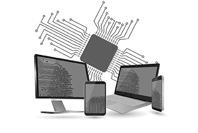 graphic of Multi design options for microchips